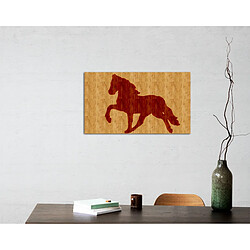 EPIKASA Décoration Murale en Métal et Bois Cheval 1