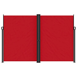 Avis Maison Chic Auvent latéral rétractable | Store latéral | Brise-vue latéral rouge 220x600 cm -GKD29538