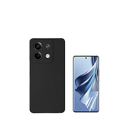 Kit Film Hydrogel + Étui Silicone Liquide Phonecare pour Xiaomi Redmi Note 13 - le noir