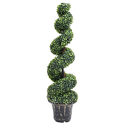 vidaXL Plante de buis artificiel en spirale avec pot Vert 117 cm