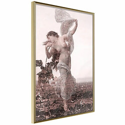 Paris Prix Affiche Murale Encadrée Dancing in the Field 20 x 30 cm Or