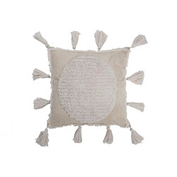 Dansmamaison Coussin Floches Polyester Blanc