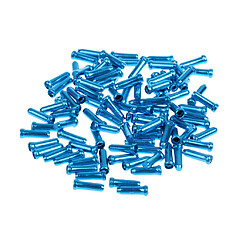 100pc Aluminium Vélo Vélos Frein Shifter Intérieur Câble Pointe Fil Capuchon Bleu