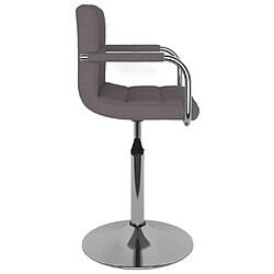 Avis vidaXL Tabouret de bar Taupe Tissu