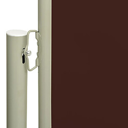 Helloshop26 Auvent latéral rétractable de patio 140 x 300 cm marron 02_0007245