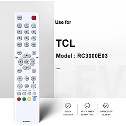 Avis SANAG Rc3000E03 Telecommande De Rechange Pour Tcl Thomson Tv Compatible Avec Rc3000N02 F40S3804 Rc3000E03