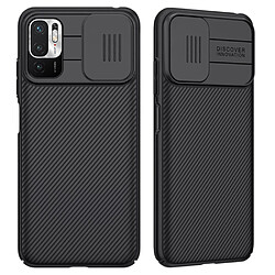 Nillkin Coque en TPU CamShield avec conception de caméra coulissante rigide noir pour votre Xiaomi Redmi Note 10 5G