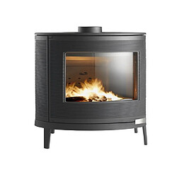 Poêle à bois fonte 9kw anthracite - p647844 - INVICTA