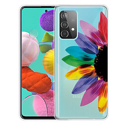 Coque en TPU antichoc fleur colorée pour votre Samsung Galaxy A53 5G