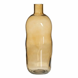 BigBuy Home Vase Ambre Verre 13,5 x 13,5 x 35 cm