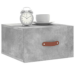 Avis Maison Chic Lot de 2 Tables de chevet,Table de nuit,Table d'appoint pour salon murales gris béton 35x35x20 cm -MN29985