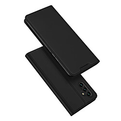 Coque en TPU + PU DUX DUCIS antichoc, fermeture magnétique avec porte-carte noir pour votre Samsung Galaxy A13 5G