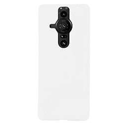 Coque en TPU anti-empreintes digitales, caoutchouté, anti-rayures blanc pour votre Sony Xperia Pro-I