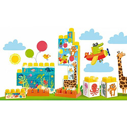 Lisciani - Carotina Baby Blocks Constructions pour les bébés - Puzzles 3D Les Animaux - Jeu éducatif pour enfants à partir de 1 an - 79926 pas cher