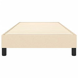 Acheter vidaXL Cadre de lit sans matelas crème 90x200 cm tissu