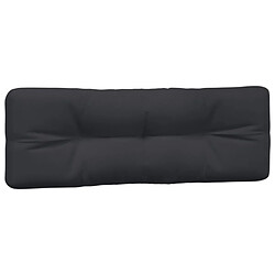 Avis vidaXL Coussins de palette lot de 7 noir tissu