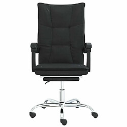 Avis Maison Chic Fauteuil inclinable de bureau,Fauteuil luxe de relaxation Noir Similicuir -MN11827