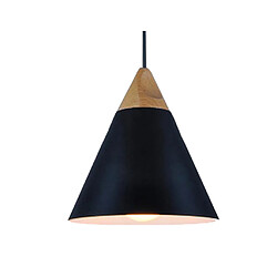 E27 Pendentif En Bois Plafond Lampe Suspendue Lustre Cuisine Luminaire Noir