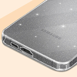 Avizar Coque pour Samsung S23 FE Silicone Pailleté Caméra Protégée Transparent pas cher