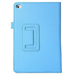 Avis Wewoo Smart Cover bleu pour iPad mini 4 bébé Litchi Texture bascule horizontale en cuir PU étui de protection avec support