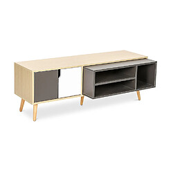 Acheter ICONIK INTERIOR Meuble TV en Bois - Design Scandinave - Bjorn Gris