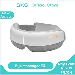 Universal SKG Intelligent Eye Massager E3 Airbag Shiatsu Vibration Mirror Appareil Hot Compress Bluetooth 5 Puce Skin Friendly EMS | Eye Massager