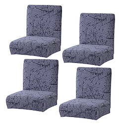 4PCS Short Low Back Chair Cover Bar Counter Stool Slipcover Pour Home Restaurant