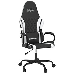 Maison Chic Chaise Gaming | Chaise de jeu Ergonomique | Chaises de Bureau Noir et blanc Similicuir -GKD50478