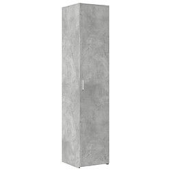 vidaXL Buffet haut gris béton 40x42,5x185 cm bois d'ingénierie