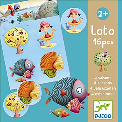 Djeco Loto : 16 pièces : Les 4 saisons