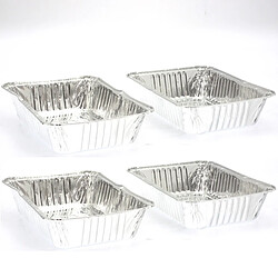 Neka Lot de 3 barquettes de cuisson en aluminium pour barbecue - Petit modèle