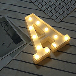 Wewoo Guirlande Lettre anglaise de l'alphabet une lumière décorative de forme, sèche chaude de vacances de LED