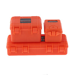 Avis 1 Set RC Car Bagage Case Coffre 1:10 RC Camion Corps Décoration Pièces Orange