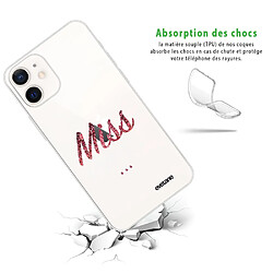 Avis Coque iPhone 12 mini souple transparente Miss Boudeuse Motif Ecriture Tendance Evetane