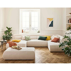 Lisa Design Onyx - pouf d'appoint - en velours côtelé pas cher