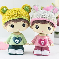 Avis Wewoo Creative Résine Cartoon Secouer La Tête Adorkable Couple Ornements Voiture Maison Chambre Décoration Cadeaux