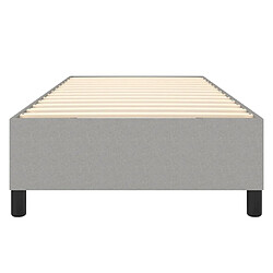 Acheter vidaXL Cadre de lit sans matelas gris clair 90x190 cm tissu