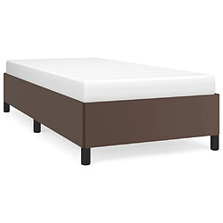 vidaXL Cadre de lit sans matelas marron 90x190 cm similicuir