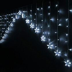 BigBuy Christmas Barrière lumineuse LED Blanc Etoiles