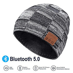 Acheter GUPBOO Hiver Bluetooth chapeau casque stéréo sport musique casque sans fil casque USB câble de charge tricoté bonnet chapeau