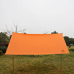 Universal Camping multifonctionnel, protection contre la pluie, camping portable, polyester, auvent de plage, tente, couverture.(Orange)