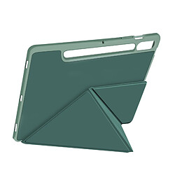 Avizar Étui pour Samsung Tab S9 Plus Clapet Origami Support Différents Angles Vert