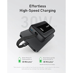 Avis SANAG Zolo Power Bank, Batterie Externe Haute Vitesse 20 000 Mah 30 W, Câble Usb-C Intégré, 1 Port Usb-C, 1 Port Usb-A, Pour Iphone 16/16 Pro/16 Pro /16 Plus, Macbook, Galaxy, Et Autres