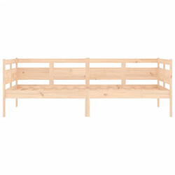 Acheter vidaXL Lit de jour sans matelas bois de pin massif 90x190 cm