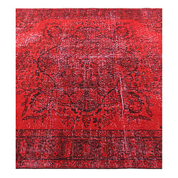 Vidal Tapis de laine 262x160 rouge Ultra Vintage pas cher