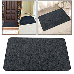 Acheter Tapis De Porte Paillassons Tapis De Porte D'entrée Avant Intérieur Et Extérieur Gris Pur 45x70cm