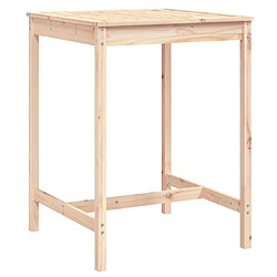 vidaXL Table de jardin 82,5x82,5x110 cm bois massif de pin