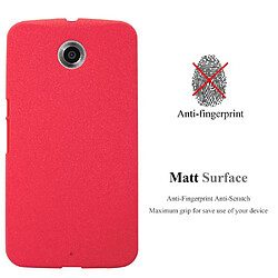 Cadorabo Coque Motorola Google NEXUS 6 Etui en Rouge