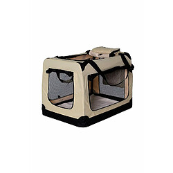 dibea tb10041 Chien Pliable Transport Voiture Box Sacoche pour Petits Animaux (Taille et Couleur au Choix), Beige