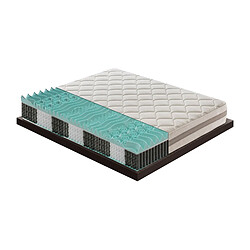 Materassi&Doghe Matelas 120x190 à ressorts ensachés - mémoire de forme – avec 9 zones différentes